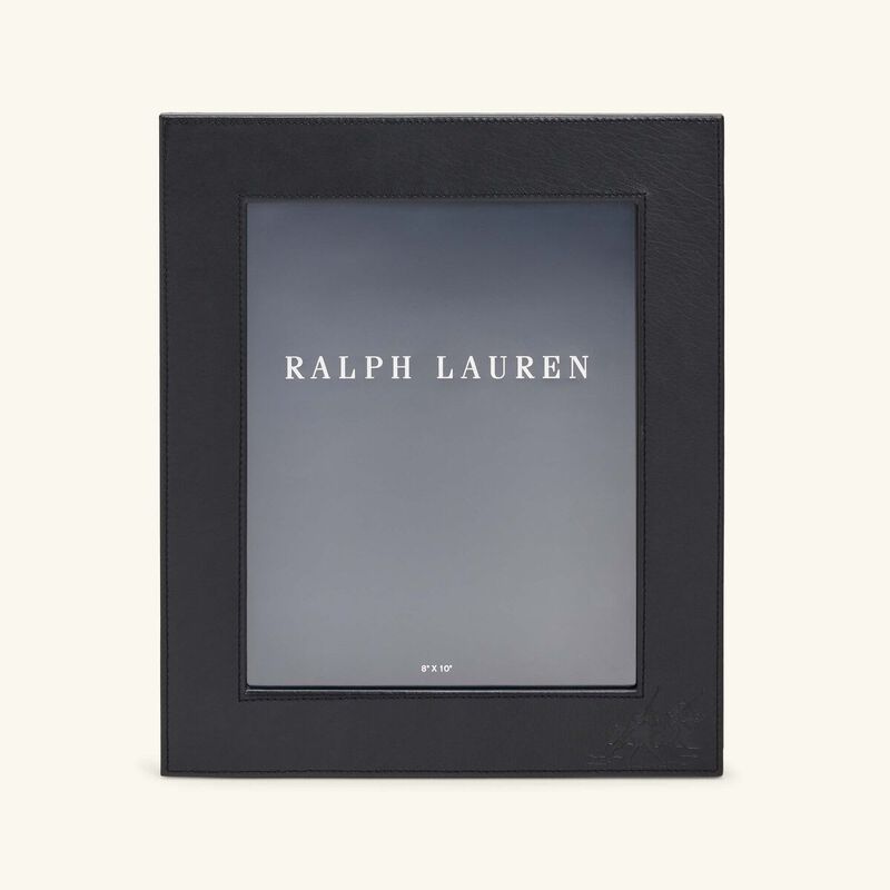 Penthouse Garrett Leather Frame Black 20x25 cm ralph lauren home penthouse garrett leather frame black 20x25 cm
