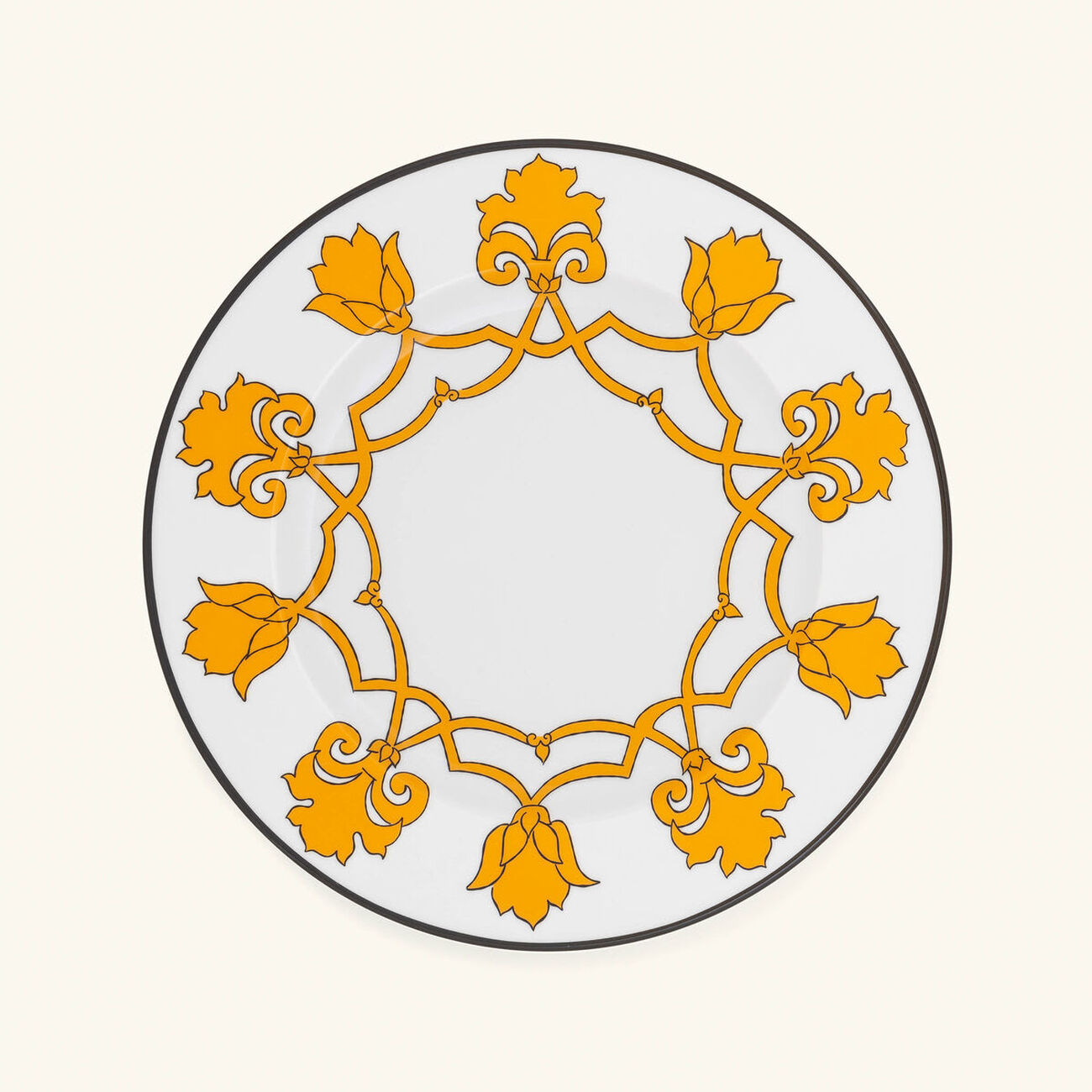 pinto paris jaipur dinner plate round yellow 26cm