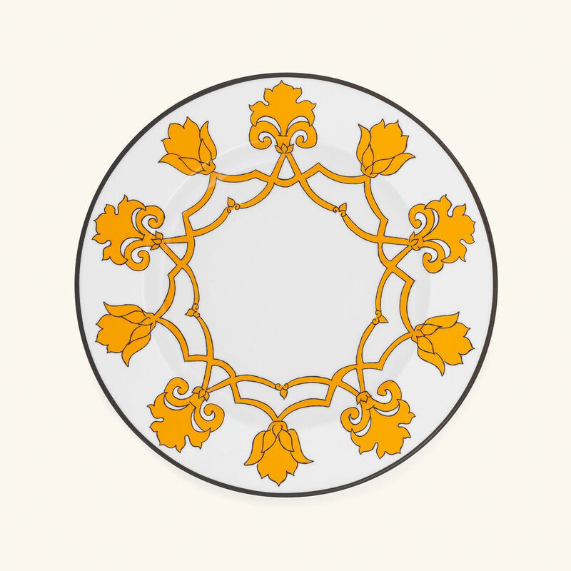 pinto paris jaipur dinner plate round yellow 26cm