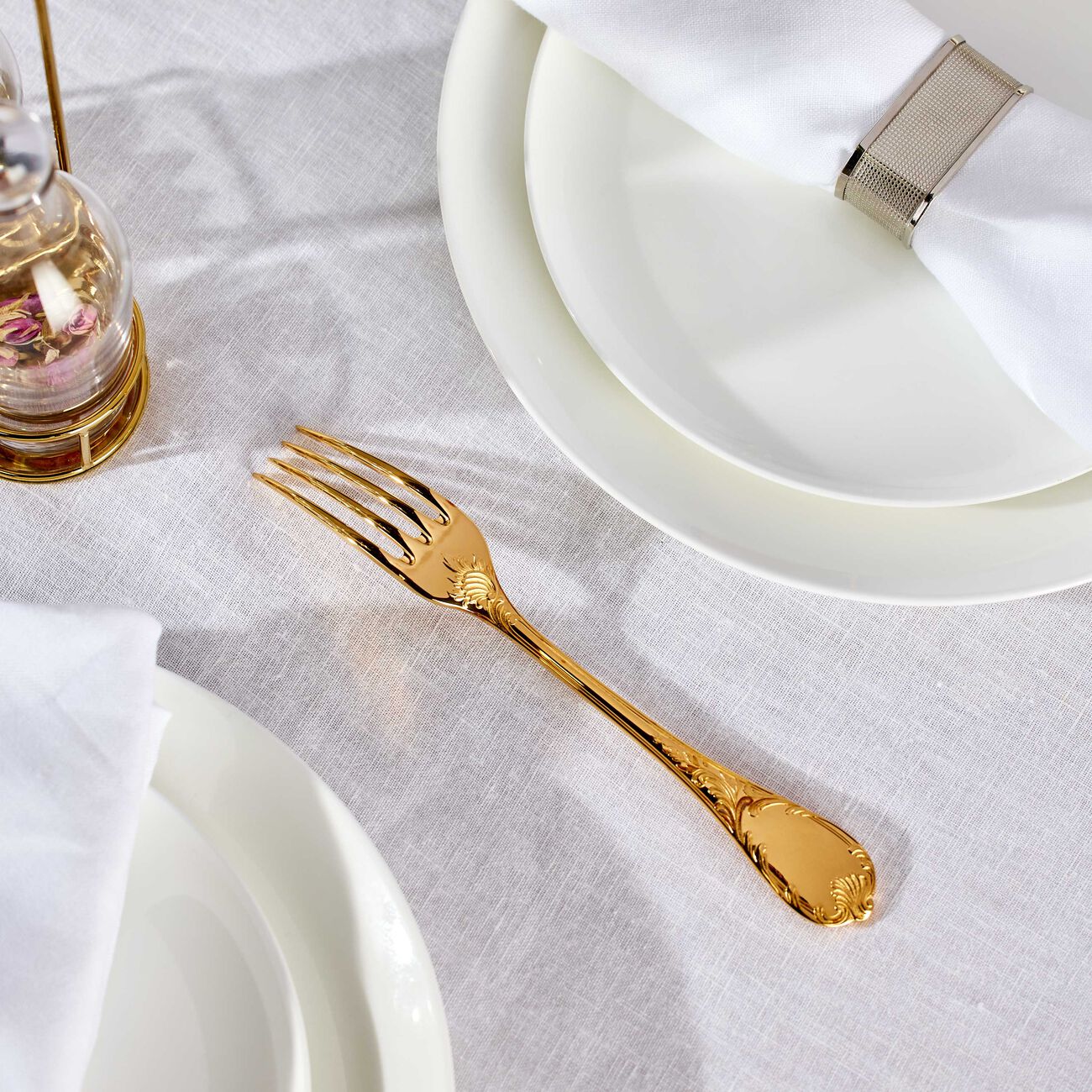 christofle marly dinner fork silver plated