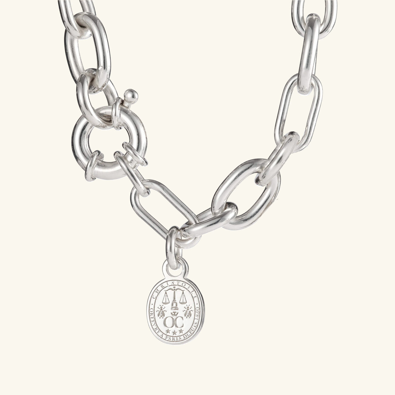 كريستوفل سوار شري شري فضي   مقاس 2