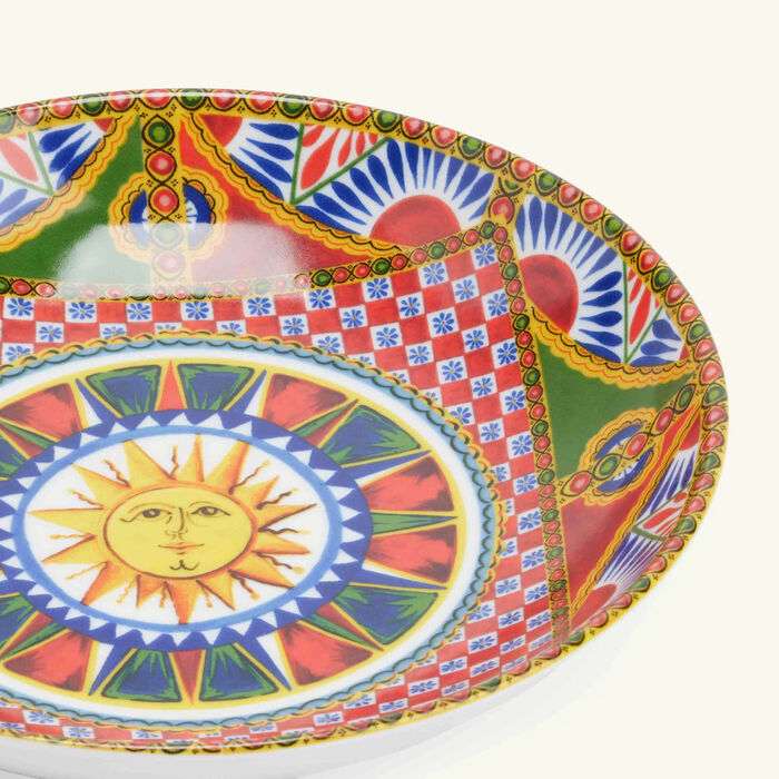 dolce gabbana casa carretto sun soup plate round 20cm set of 2