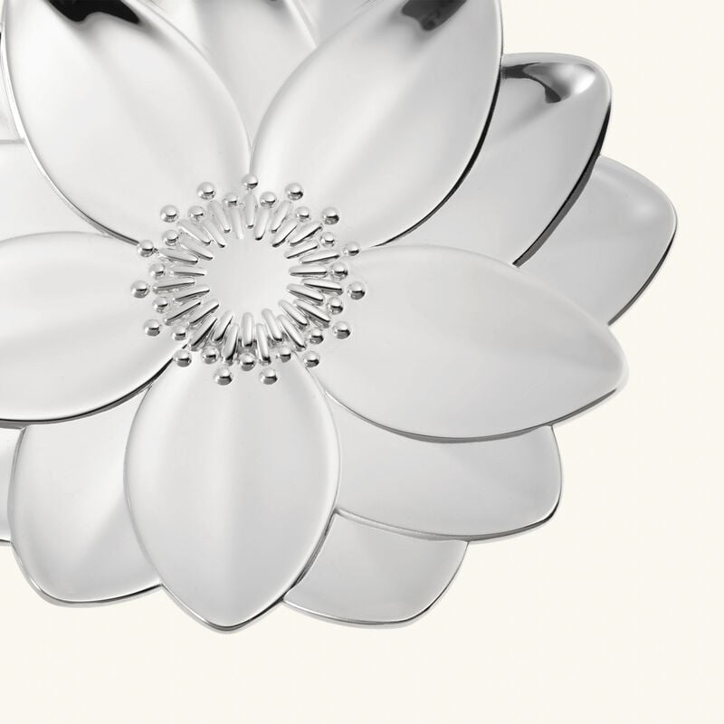 كريستوفل صينية الحلى والمقتنيات الصغيرة ليربييه لوتس المطلية بالفضة