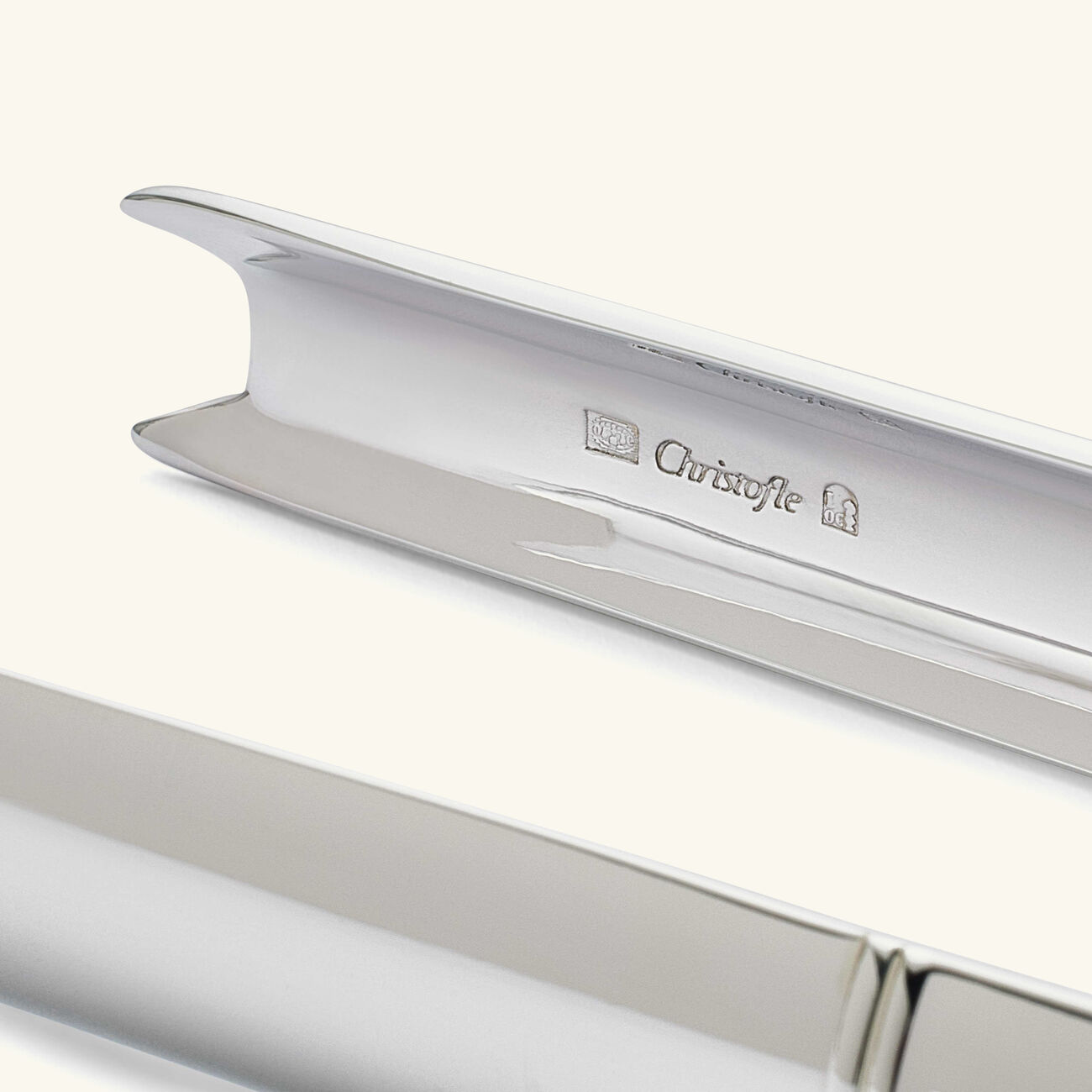 christofle malmaison ice tongs silver