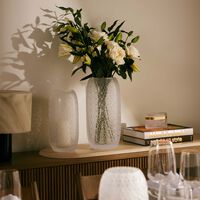 روكل مزهرية أوديت مستديرة شفافة بحجم متوسط