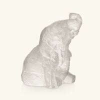 lalique terramineral baby elephant figurine mini clear