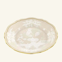 ginori 1763 oriente italiano mergina bread plate round beige 17cm