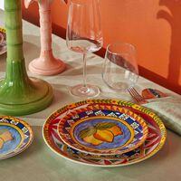 dolce gabbana casa carretto dessert plate round 19cm set of 2