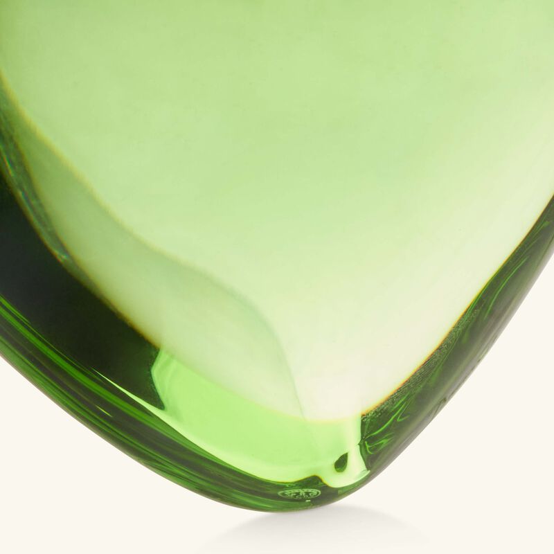 baccarat amore heart figurine mini green