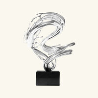 christofle xingyun the flowing dragon figurine large silver plated