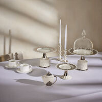 villari peacock cake stand