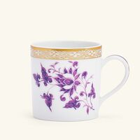 bernardaud prunus soup plate round purple 22cm