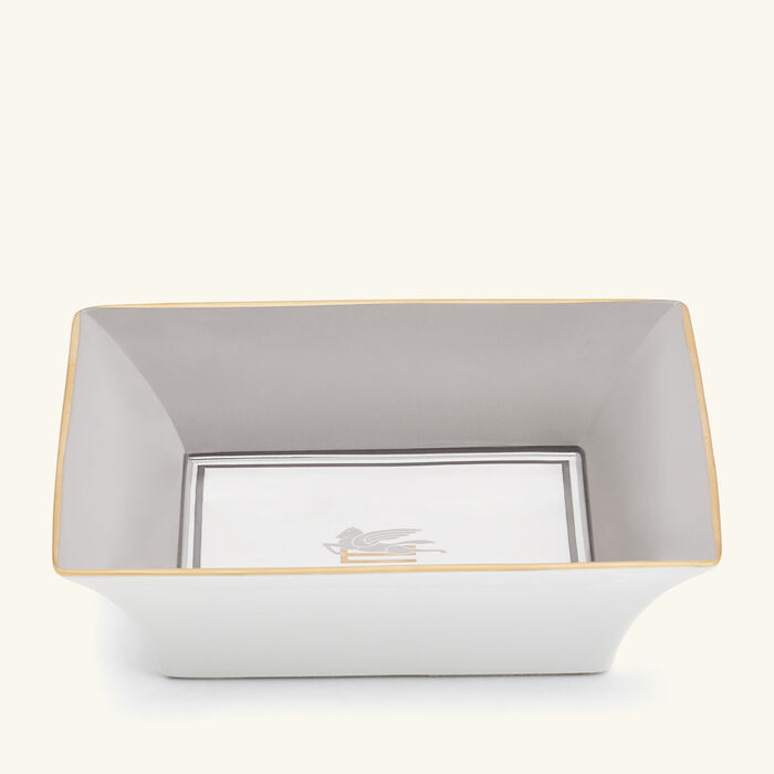 etro pegaso trinket tray square small grey
