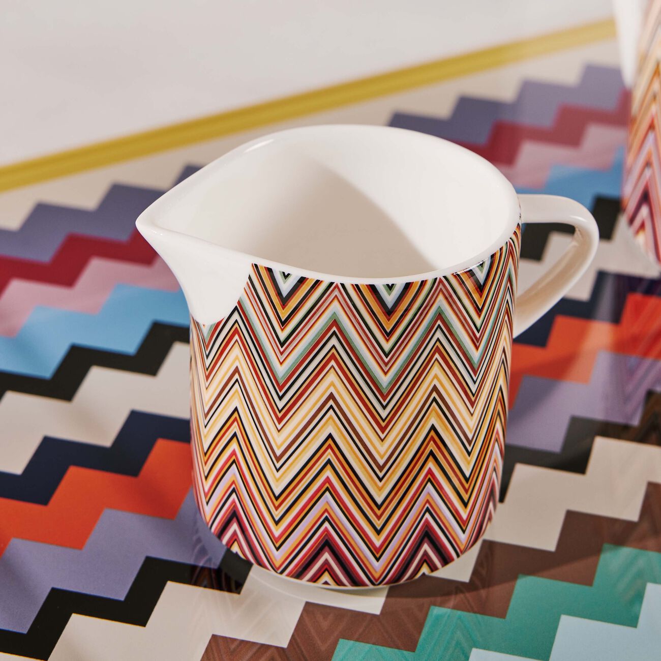 missoni home zigzag milk pitcher