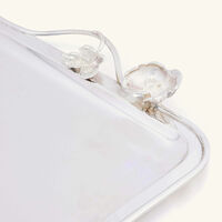 christofle anemone serving tray rectangular large silver plated