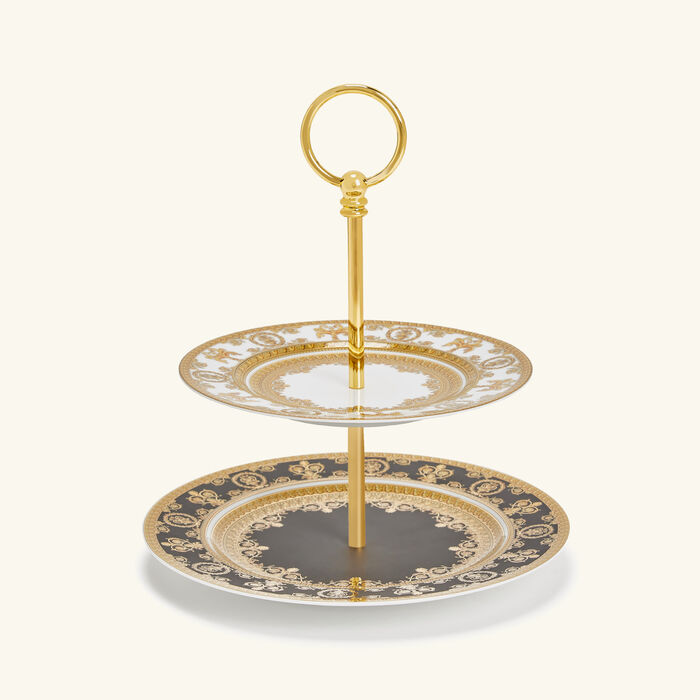 versace i love baroque etagere cake stand black