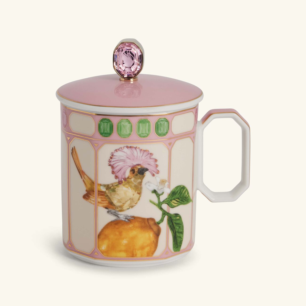 Idyllia Mug with Lid Flycatcher Pink rosenthal idyllia mug with lid flycatcher pink