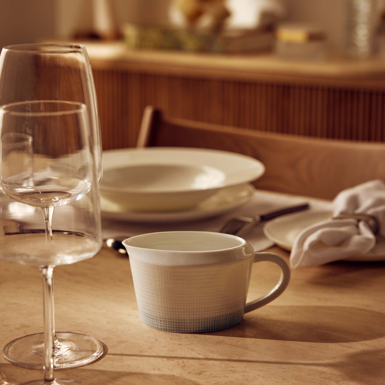 bernardaud saphir bleu gravy boat blue