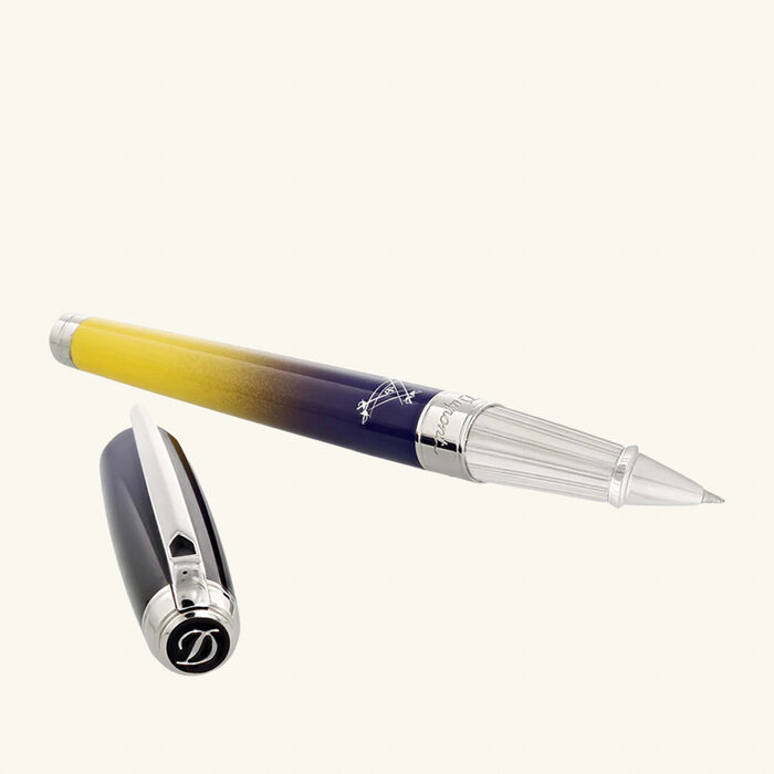 st dupont line d montecristo la nuit rollerball pen