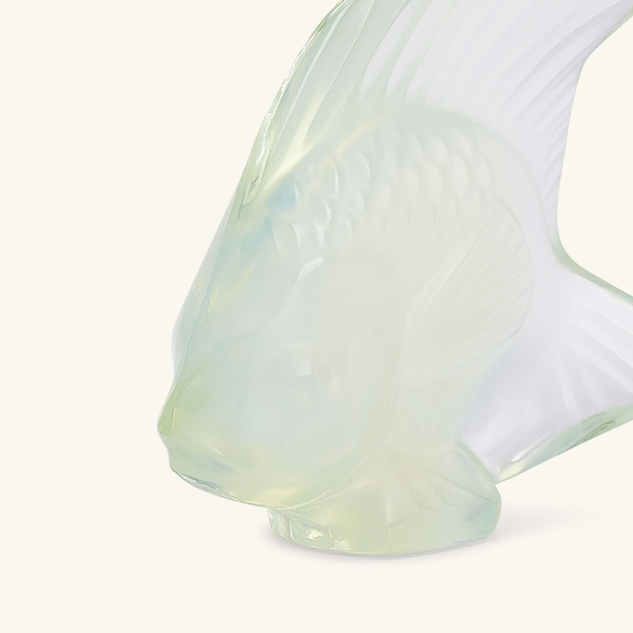 lalique fish figurine mini opalescent