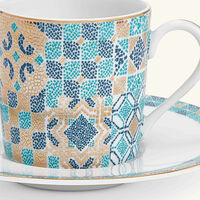 haviland portofino coffee cup saucer blue set of 4