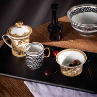 versace i love baroque dessert bowl black 11cm