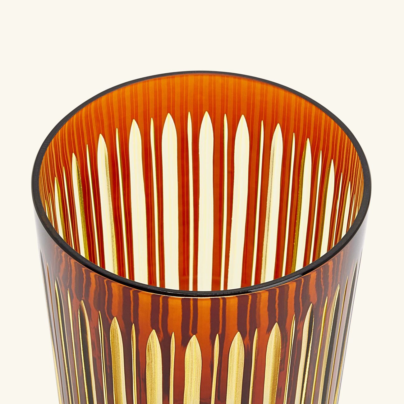 l objet prism highball glasses amber set of 4