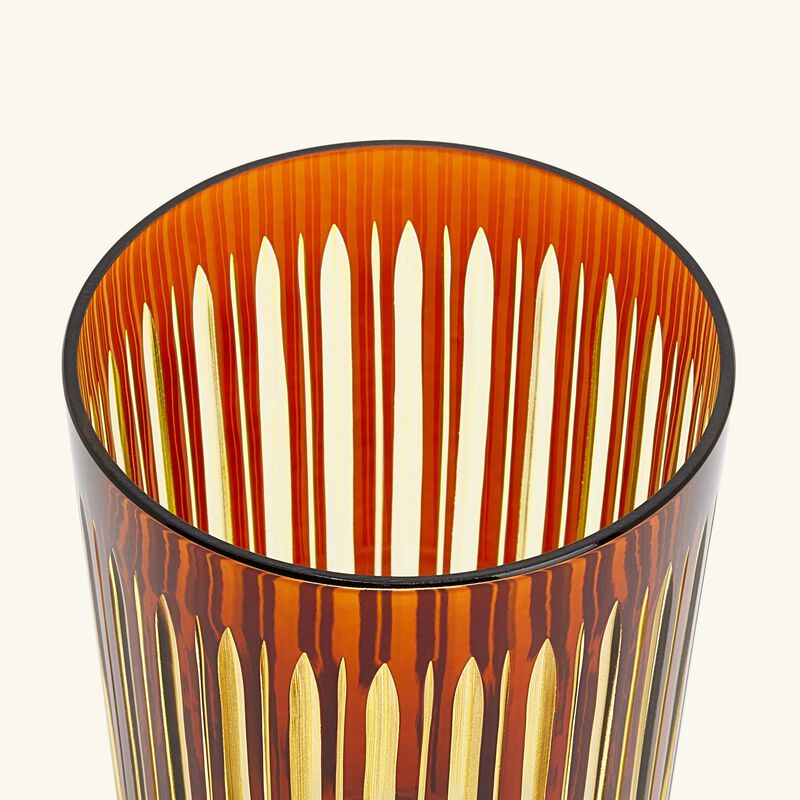 l objet prism highball glasses amber set of 4
