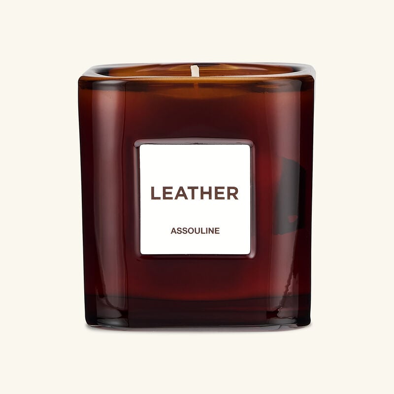 Leather Candle assouline leather candle