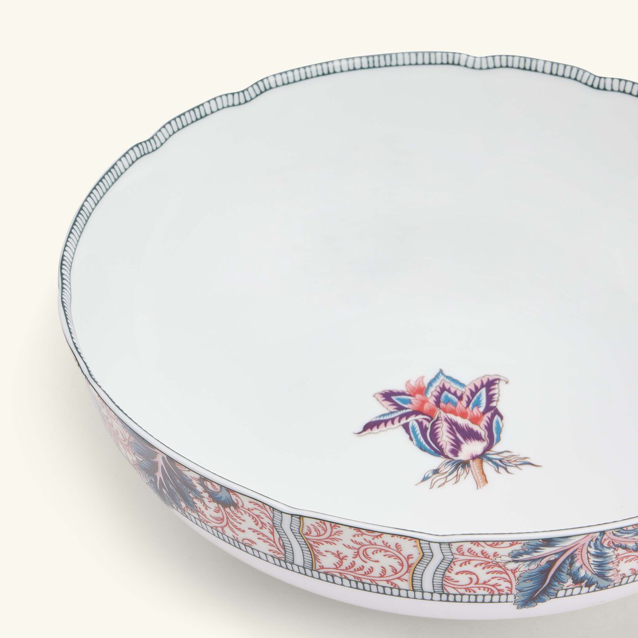 bernardaud collection braqueni salad bowl red 25cm