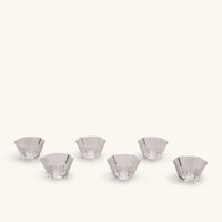 dimlaj thuluth serving bowl clear 10cm set of 6