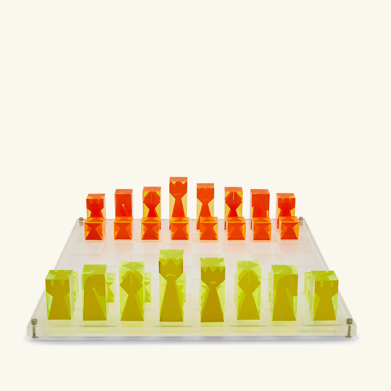 Acrylic Chess Set jonathan adler acrylic chess set
