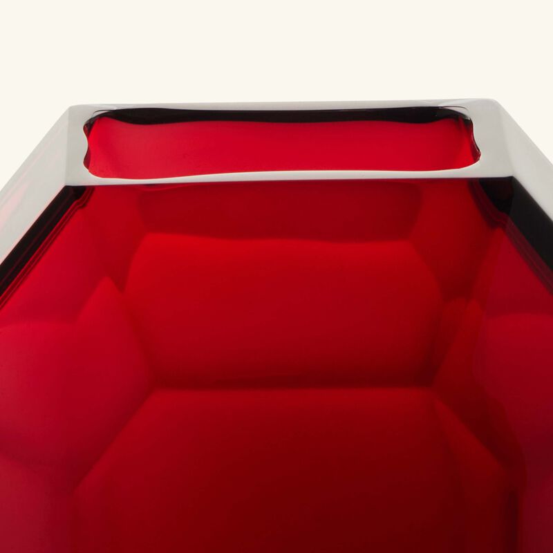 باكارا مزهرية أوكتوجون باد الحمراء الصغيرة