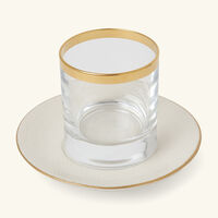 villari dressage ice cream cup   saucer clear