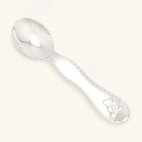 christofle charlie bear two piece baby flatware set silver