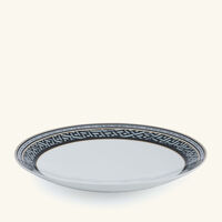 versace la greca signature serving plate round white 28cm