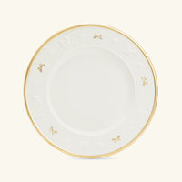villari butterfly dinner plate round white 27cm