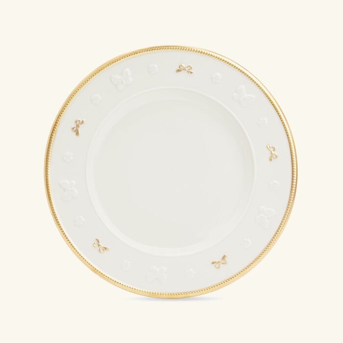 villari butterfly dinner plate round white 27cm