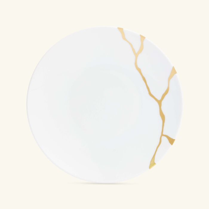bernardaud kintsugi bread butter plate round white 16cm
