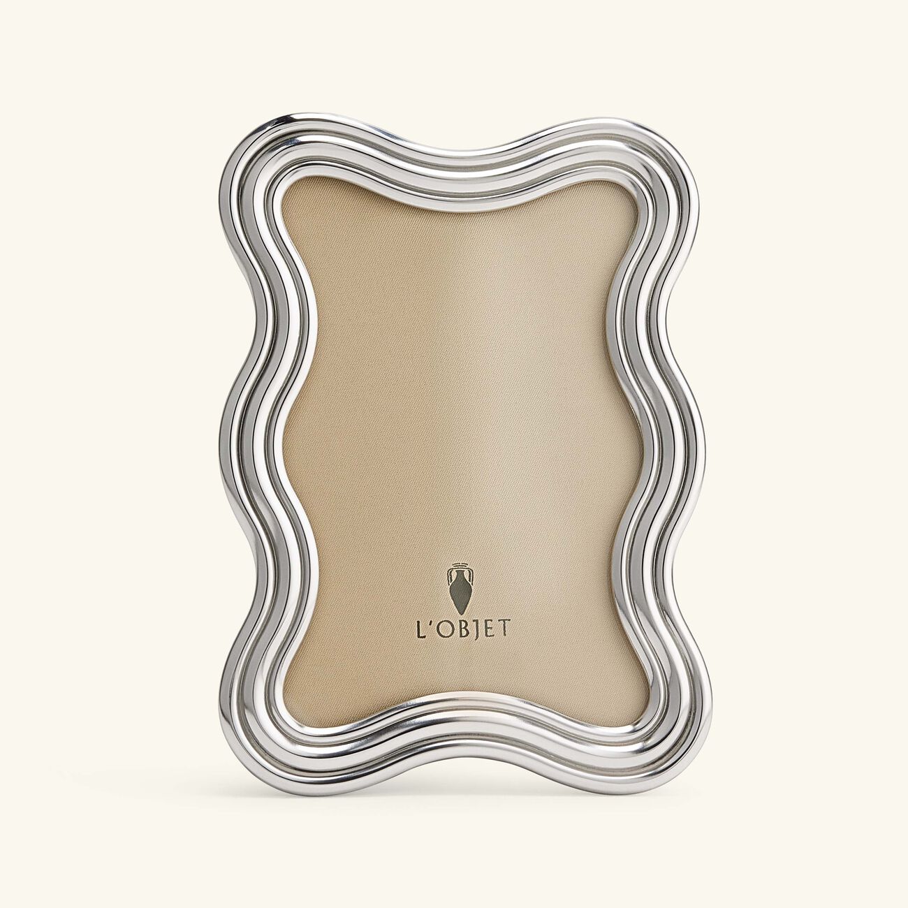 l objet ripple frame 10x15 cm platinum
