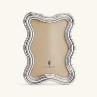 l objet ripple frame 10x15 cm platinum