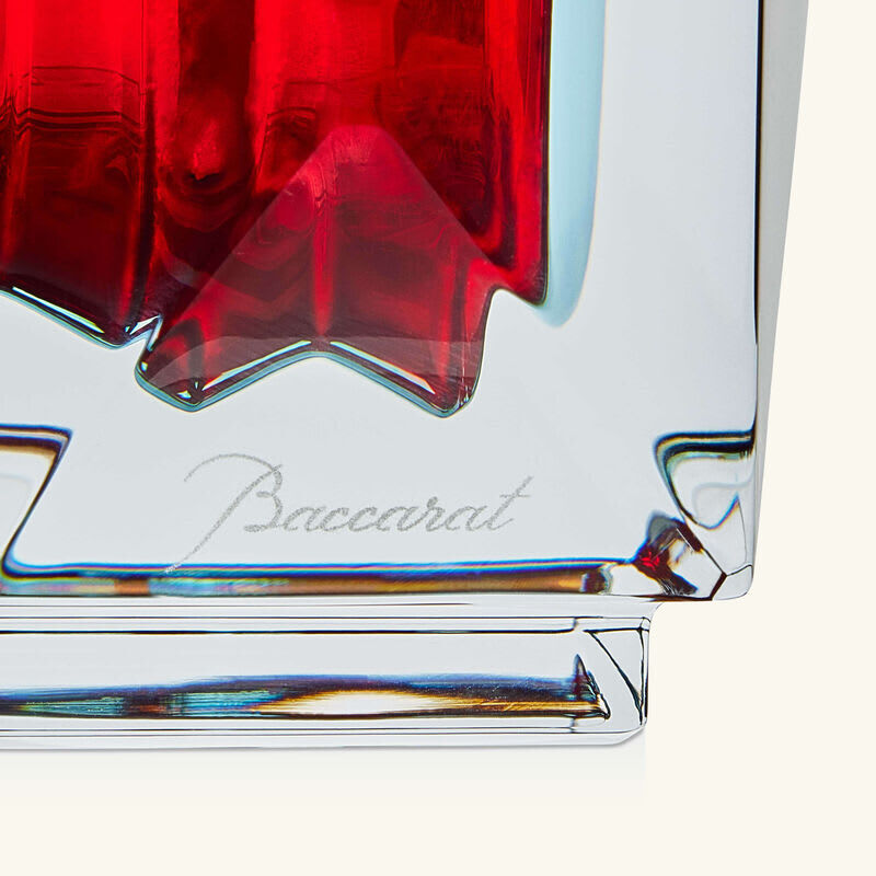 Louxor Vase Rectangular Small Red baccarat louxor vase rectangular small red