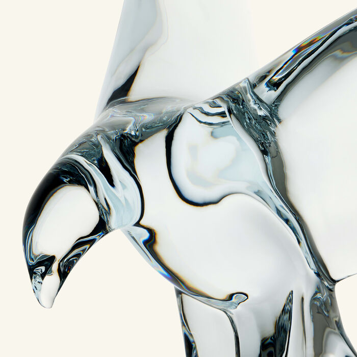 baccarat imperator eagle sculpture medium clear