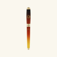 st dupont line d montecristo fountain pen brown