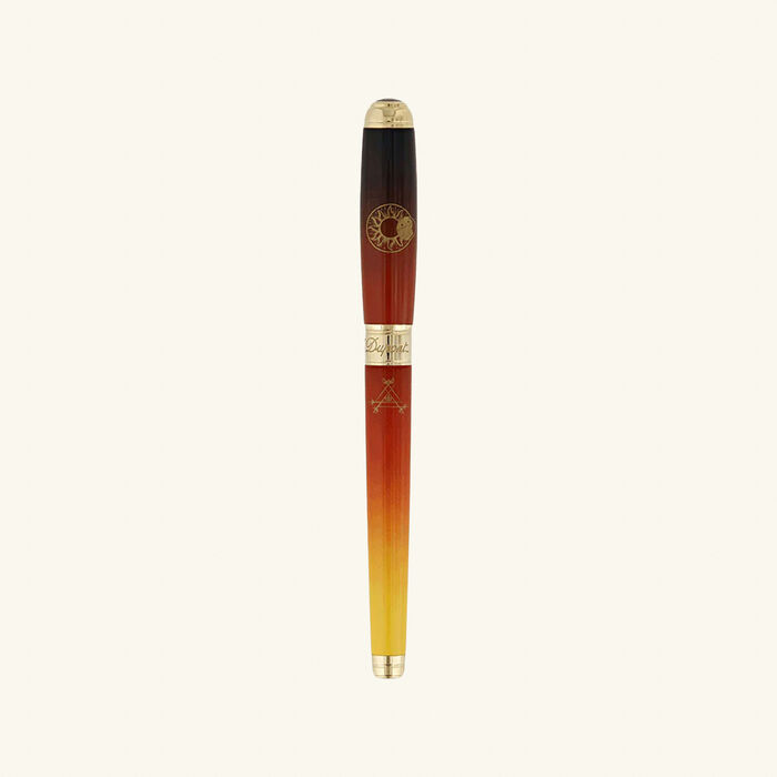 st dupont line d montecristo fountain pen brown
