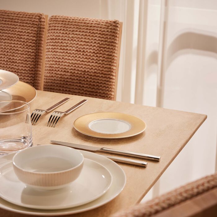 bernardaud sol bread butter plate round gold 16cm