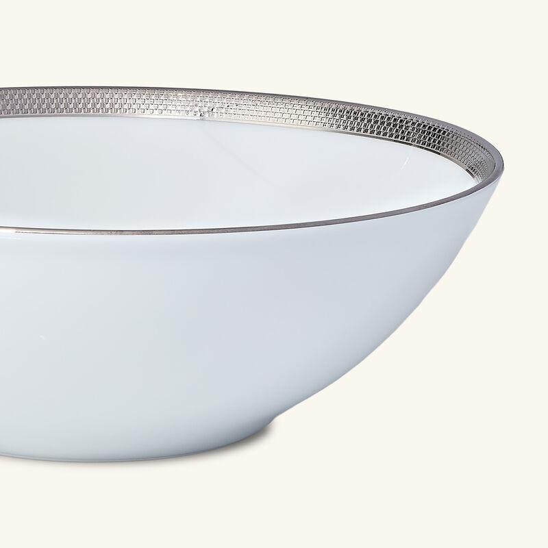 bernardaud maille platine cereal bowl white 30cl