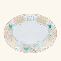 bernardaud feerie michael cailloux bread   butter plate oval pink 23cm