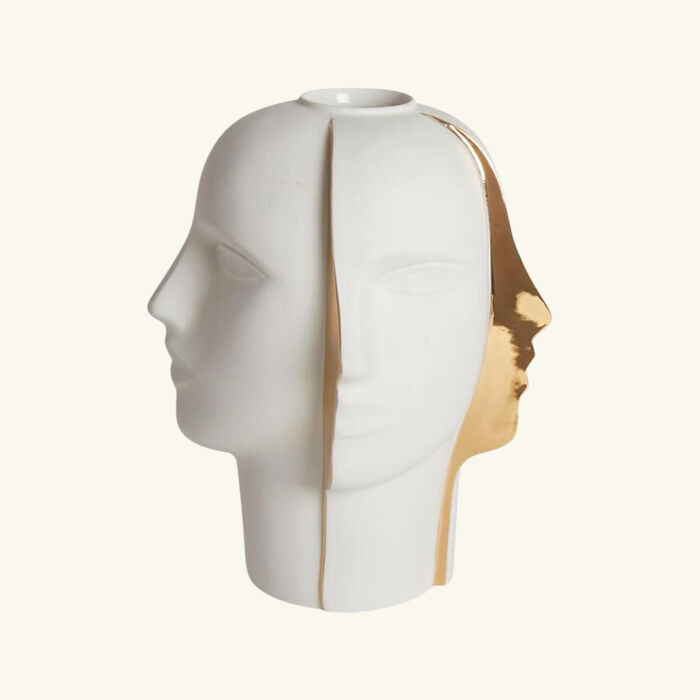 جوناثان أدلر مزهرية أطلس سبليت متوسطة بيضاء