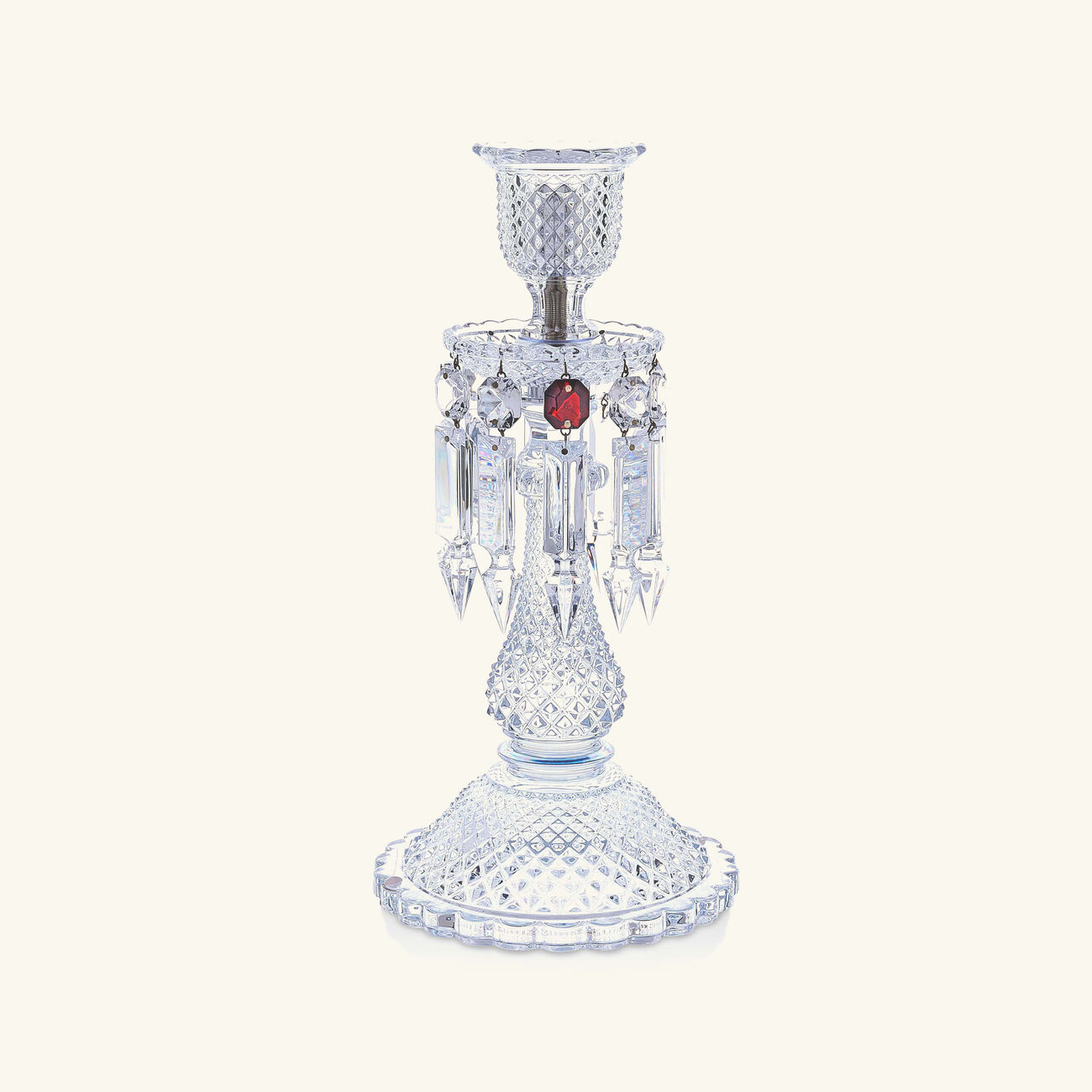 baccarat z nith candle holder clear